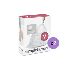 code V clear recycling custom fit liners - 20 pack