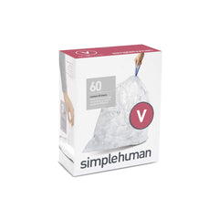code V clear recycling custom fit liners - 60 pack
