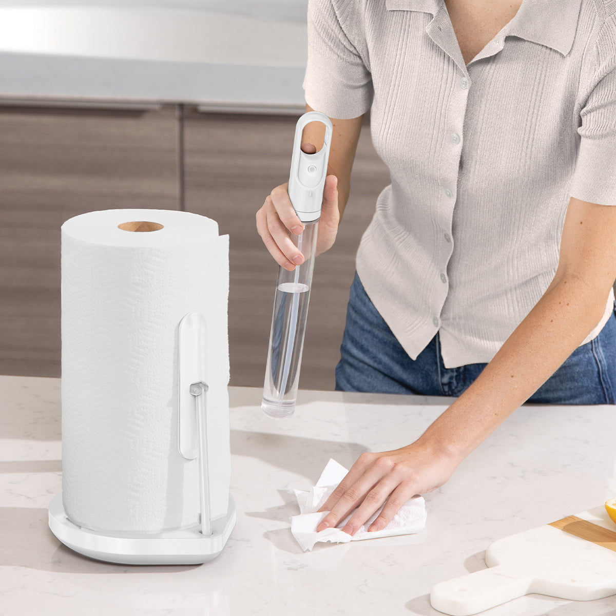 Paper Towel Holder with Spray