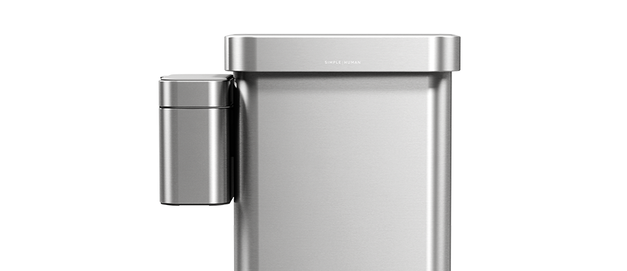 compost caddy - brushed