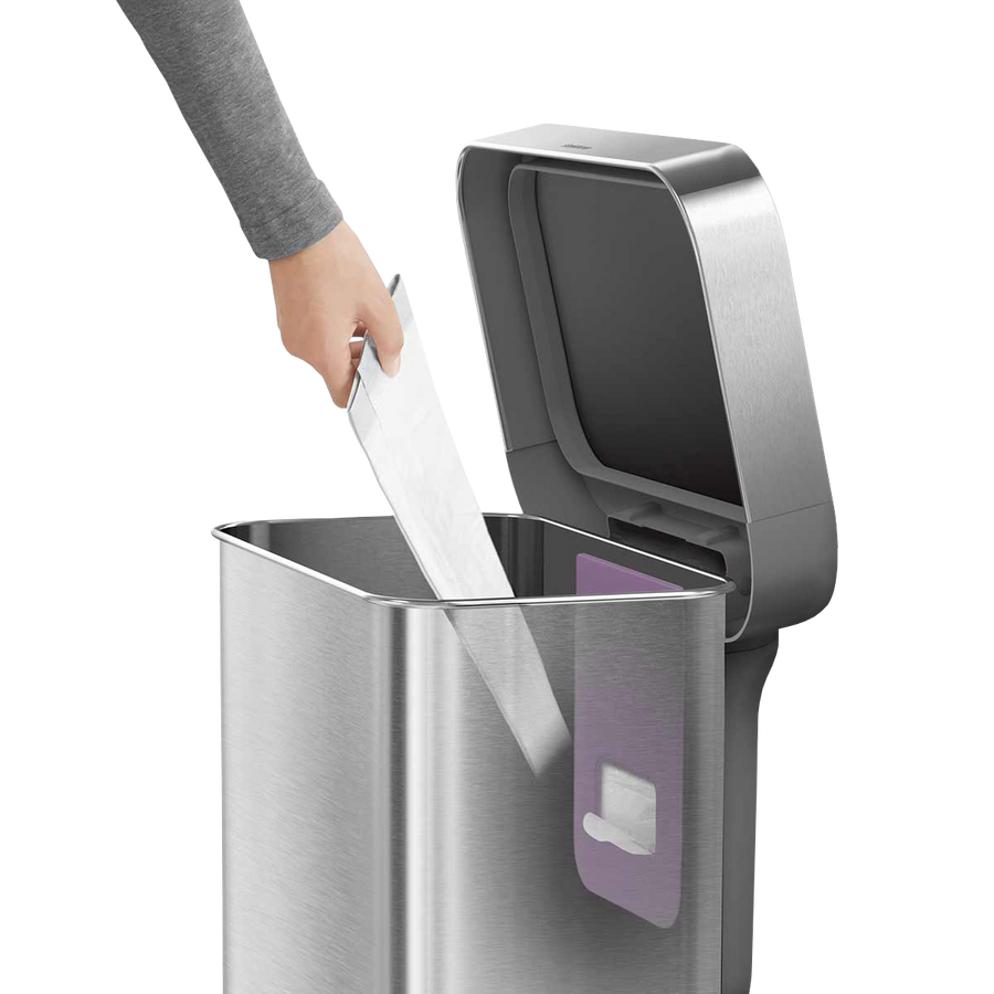 45L Rectangular Step Can with Liner Pocket