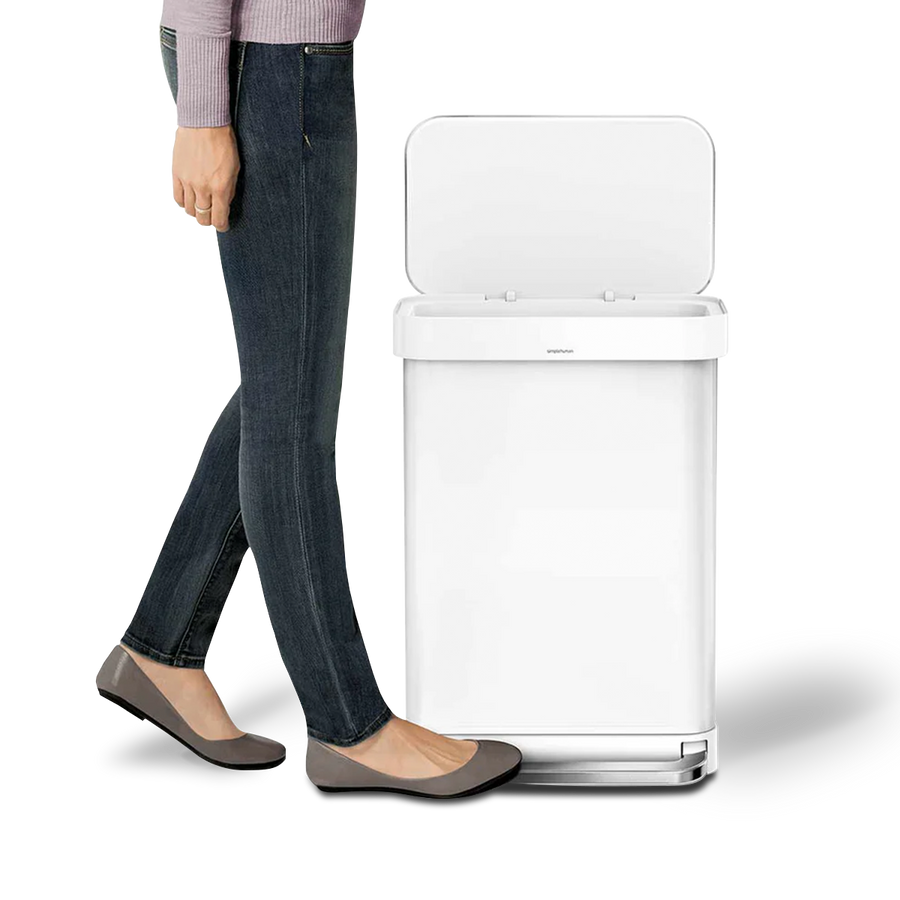 55L Rectangular Step Can with Liner Pocket