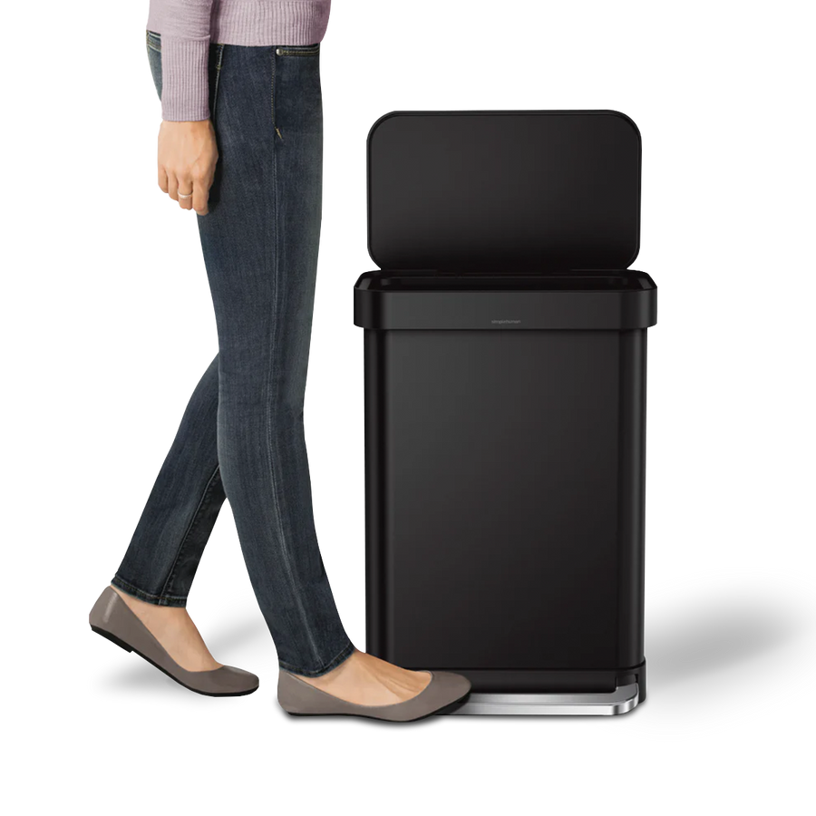 55L Rectangular Step Can with Liner Pocket