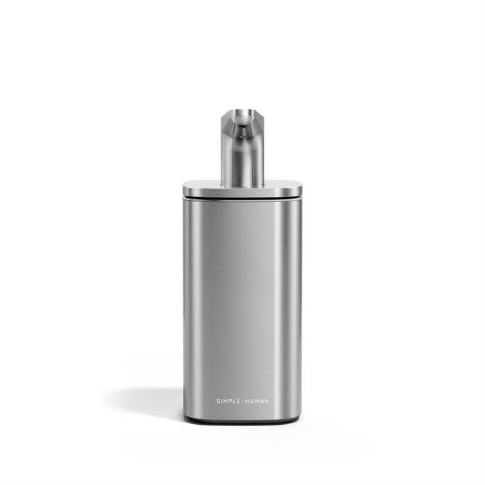 Simplehuman 10 oz. Pulse Pump in Brushed Stainless Steel for smooth, easy dispensing.