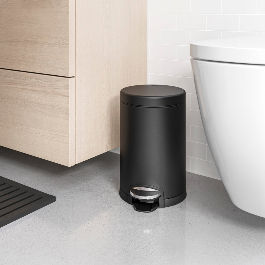 4.5L Round Step Can, 2-Pack