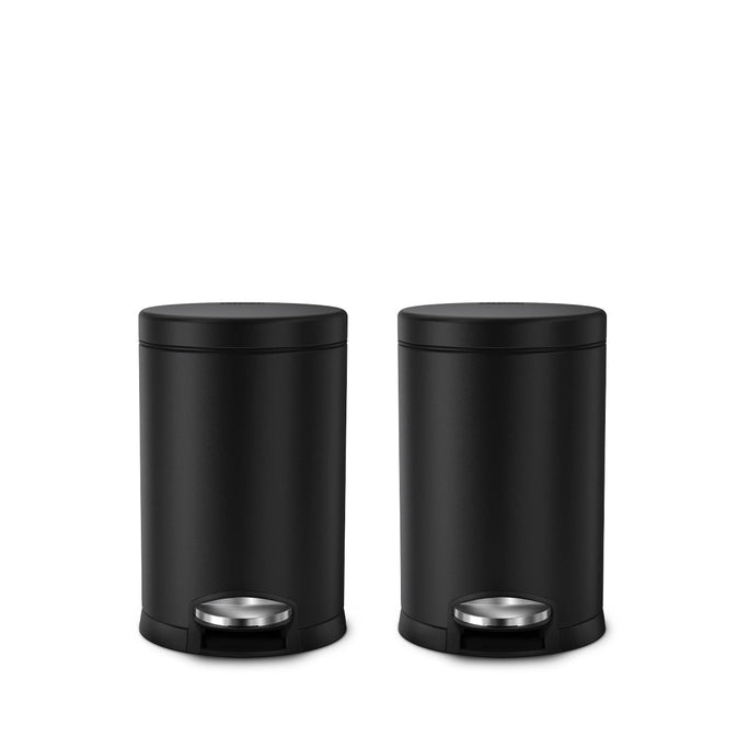 4.5L round step can, 2-pack