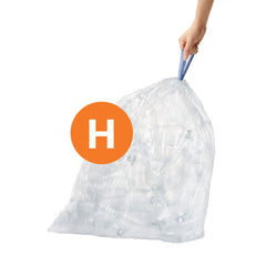 code H clear recycling custom fit liners