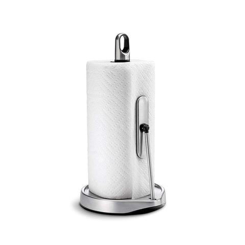 tension arm paper towel holder