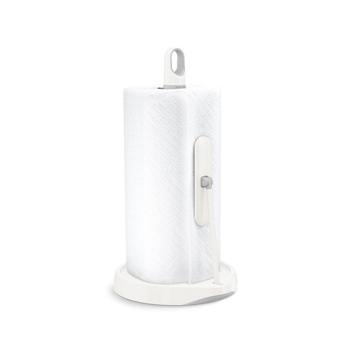 tension arm paper towel holder