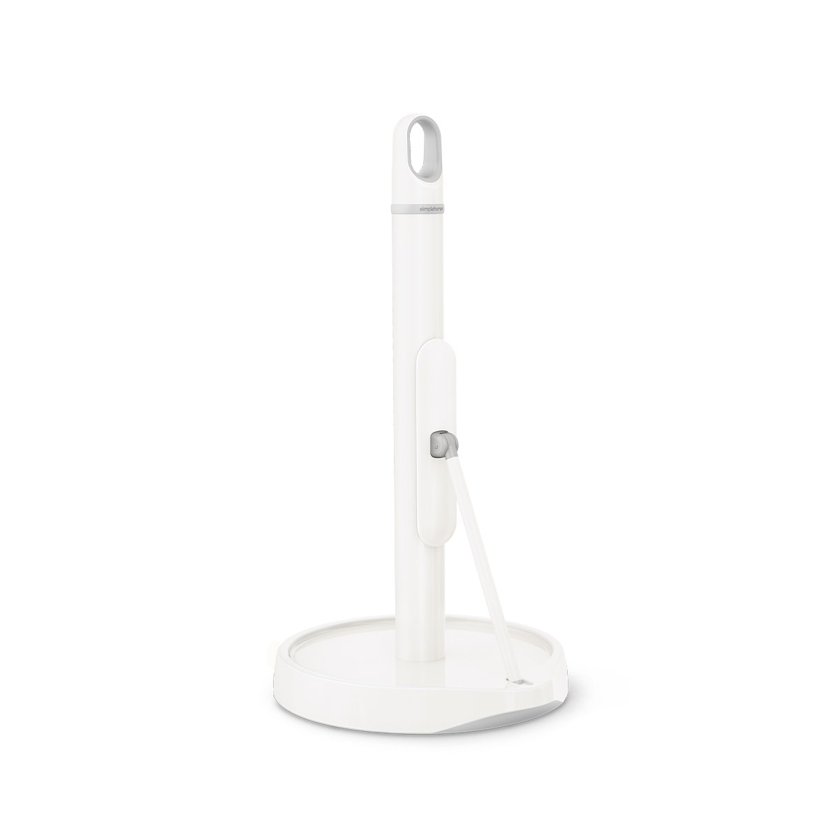 tension arm paper towel holder