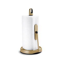 tension arm paper towel holder