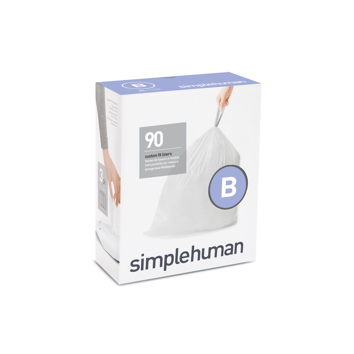 code B custom fit liners - 90 pack