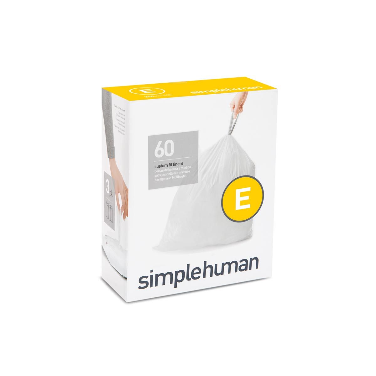 code E custom fit liners - 60 pack