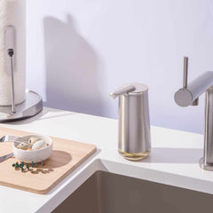 foam sensor pump - brushed finish -  lifestyle pump on kitchen sink