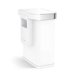 58L rectangular sensor can with voice and motion control - white finish - back liner pocket image
